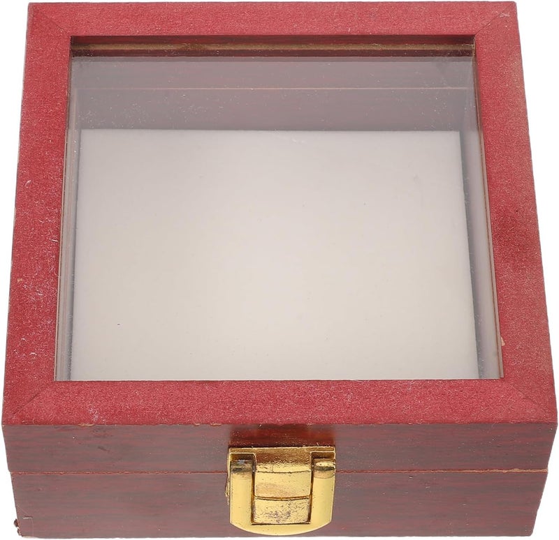 Butterfly Specimen Display Case Square Shadow Box 10x10x4.5cm Acrylic Cover with Cushion Decorative Bug Display Frame for Home and Educational Use - Image 1