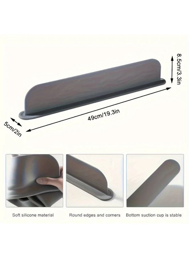 Charcoal Silicone Kitchen Sink Protector Splash Guard Suction Cup Durable - Image 5