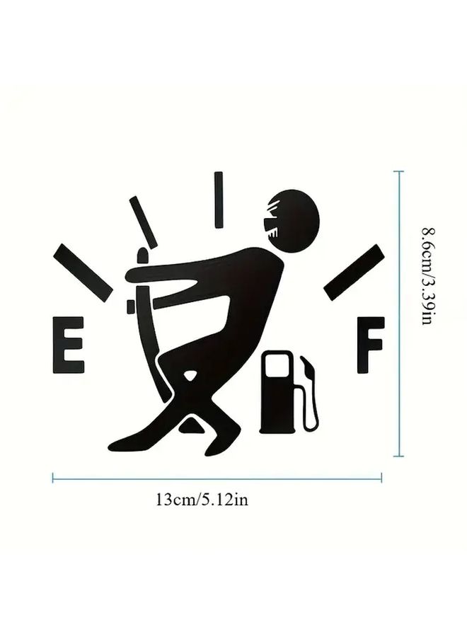 Retro Reflective Car Fuel Tank Decal Silvery Hellaflush Funny Sticker - Image 4