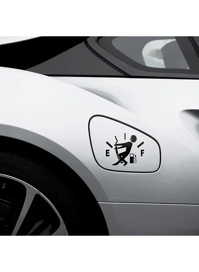 Retro Reflective Car Fuel Tank Decal Silvery Hellaflush Funny Sticker - Image 3