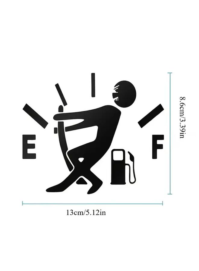 Retro Reflective Car Fuel Tank Decal Silvery Hellaflush Funny Sticker - Image 2