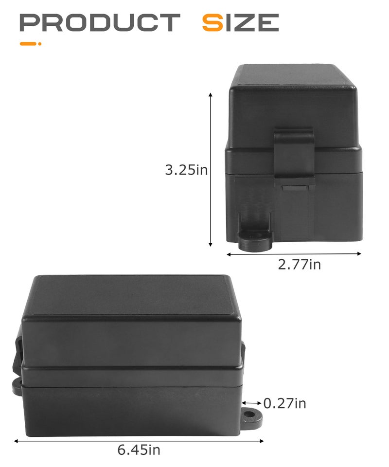 SCUARI Fuse Box,Car Accessories 12V Fuse Block,Pre-Wired Relay Box,Fuse Blocks 12 Volt Automotive,Water Proof Automotive Fuse Block with 4 Relays and 12 Way ATC/ATO Fuses,Suitable for Most Cars - Image 2