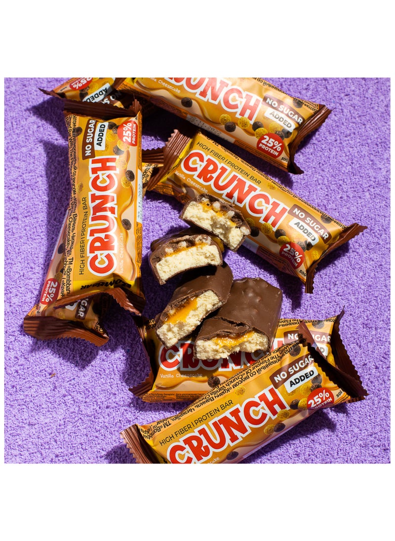 BOMBBAR Crunch Protein Bar Vanilla Cheesecake No Sugar Added 12x50g  - Image 3
