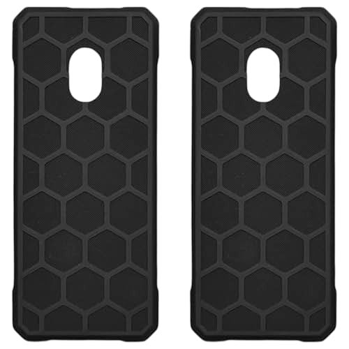 ZAOMA Back Case TPU Cover Compatible for Nokia 220 4G 2024 DS - Model No. : TA-1617 Rugged Case (Pack of 2) (NK2354G_Rug_BLKGREY) - Image 2