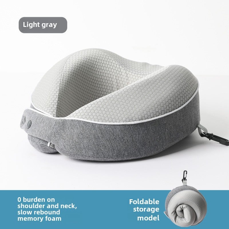 Portable Neck Support Pillow New Gray 