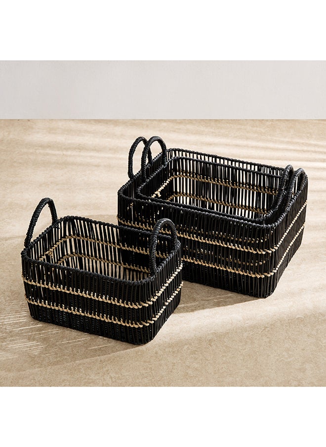 Home Box Ebony Storage Baskets - Set of 3  - Image 2