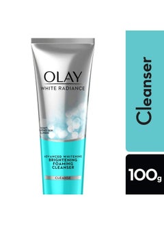 Olay White Radiance Advanced Whitening Fairness Brightening Foaming Face Wash Cleanser 100G  - Image 1