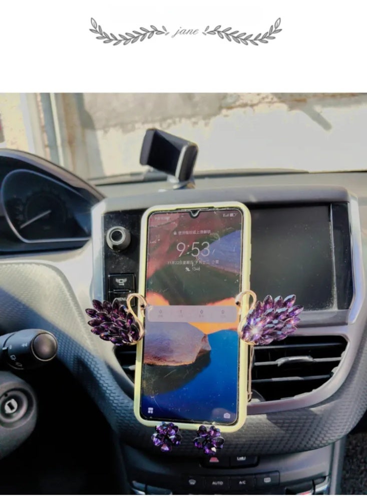 Women’s Diamond Swan Car Phone Holder - Sparkle & Elegance for Gulf Ladies’ Luxury Ride 💎🇸🇦 (Easy Mounting in Seconds) - Image 5