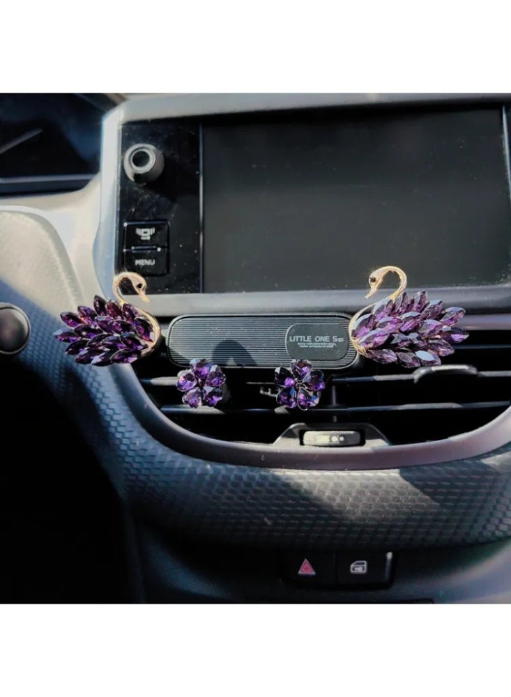 Women’s Diamond Swan Car Phone Holder - Sparkle & Elegance for Gulf Ladies’ Luxury Ride 💎🇸🇦 (Easy Mounting in Seconds) - Image 3