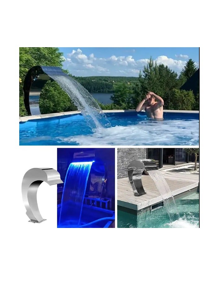 Radiant Steel Pool Waterfall Outlet - Dolphin - Image 2