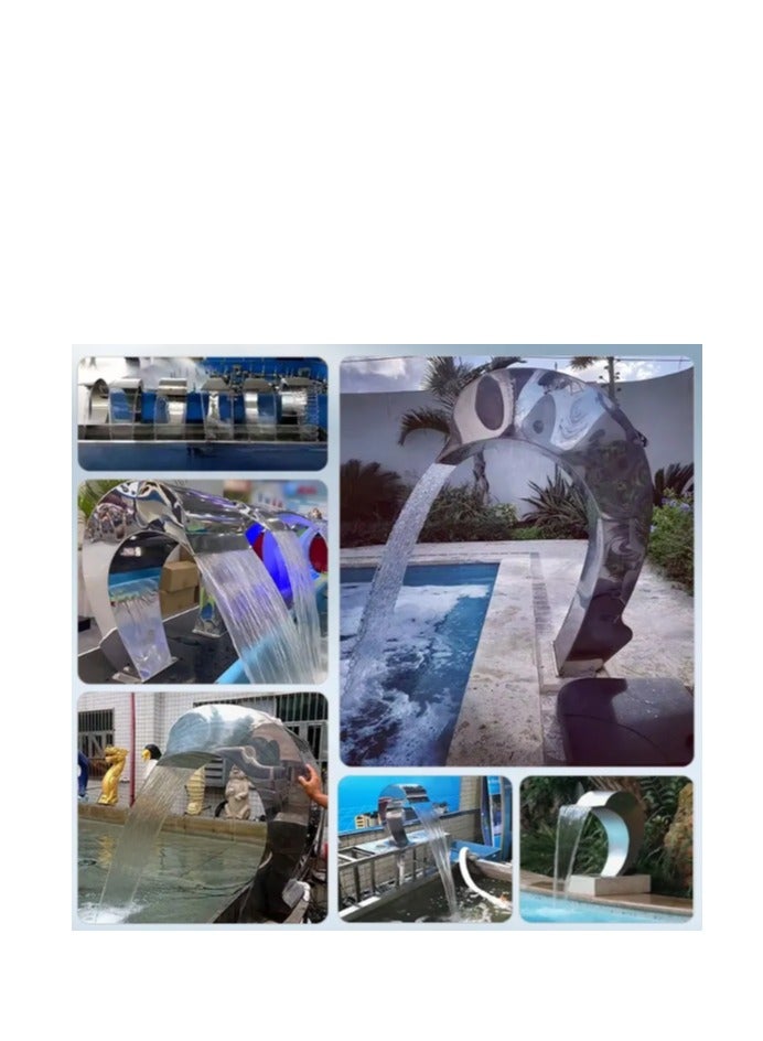 Radiant Steel Pool Waterfall Outlet - Dolphin - Image 4