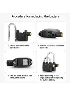 EARTHCONE EARTHCONE Heavy Duty Padlock with 3 Keys Security Padlock for GarageDoorContainersShutterLockerWarehouseGates with 3 Key 1Pcs  - Image 4