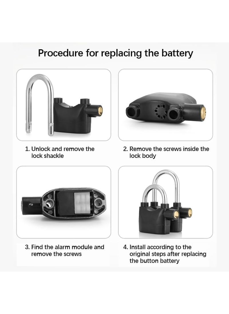 EARTHCONE - EARTHCONE Heavy Duty Padlock with 3 Keys Security Padlock for GarageDoorContainersShutterLockerWarehouseGates with 3 Key 1Pcs - Image 1