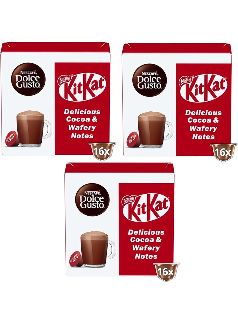 Nescafe Dolce Gusto KitKat 16 Capsules 298.6 Gramsgrams Pack of 3 - Image 3