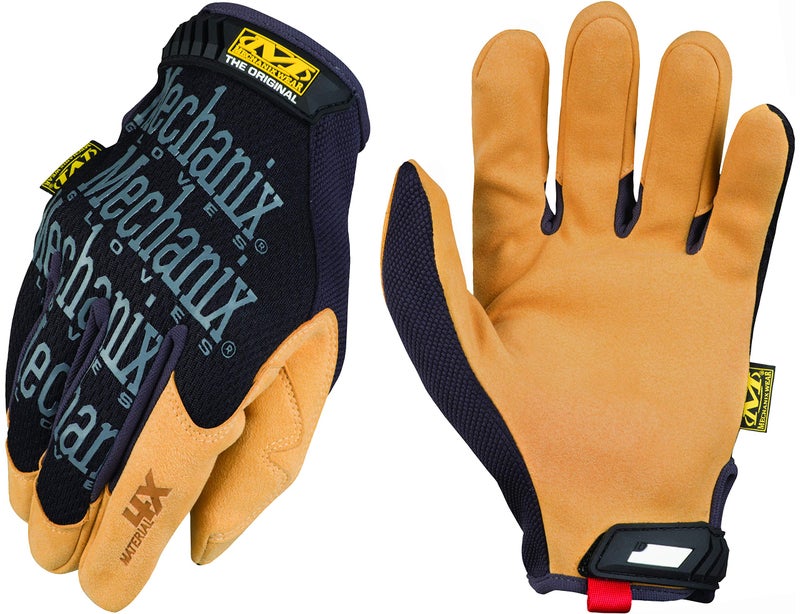 Mechanix Wear Mechanix Wear: The Original Material4X Synthetic Leather Work Gloves with Secure Fit, Abrasion Resistant, Added Durability, Safety Gloves for Men, Multi-Purpose Use (Brown, Medium)  - Image 1