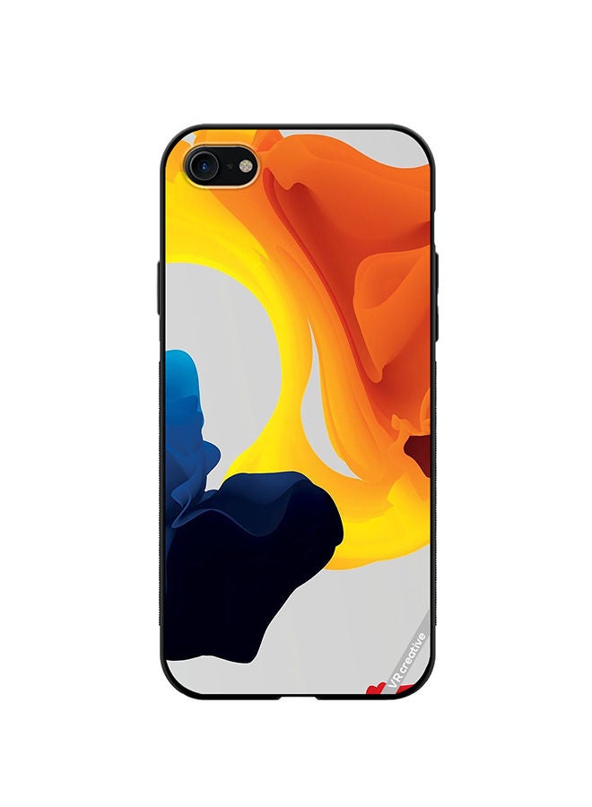 VR CREATIVE Protective Case Cover For Apple iPhone 7/8/SE 2020 Fluid Color Layers Design Multicolour - Image 1