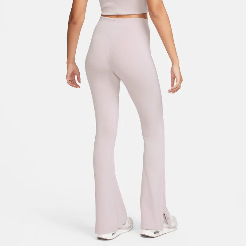 Nike light beige Women's Sportswear Chill Knit Flared Leggings for Women | Best Price UAE