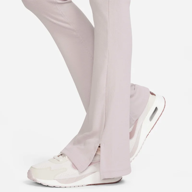 Nike light beige Women's Sportswear Chill Knit Flared Leggings for Women | Best Price UAE