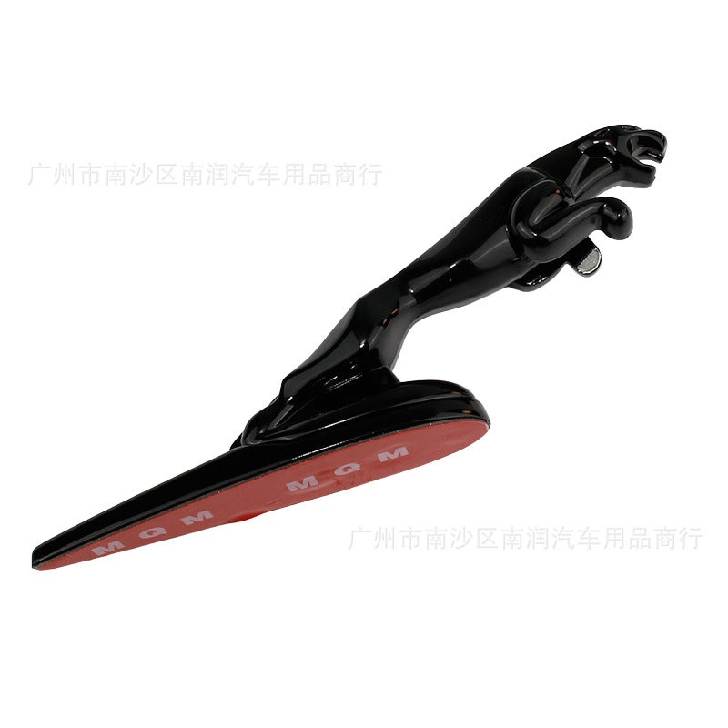Generic Jaguar Emblem Hood Badge XJ XF F-TYPE Black Upgrade Black adhesive