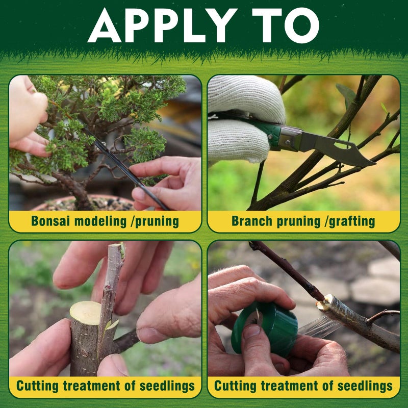 Yeardera Tree Wound Sealer, Tree Pruning Sealer, Grafting, Pruning, and Wound Care for Damaged Trees, Used for Natural Wound Repair of Bonsai, Fruit Trees, Roses, and Bonsai, Waterproof Protection - Image 2