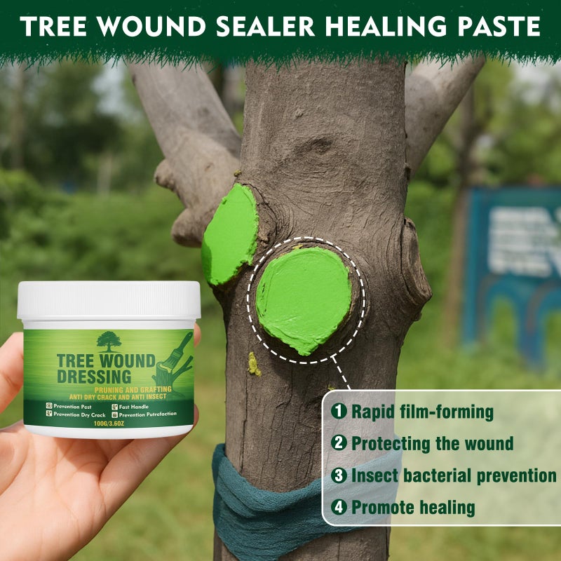 Yeardera Tree Wound Sealer, Tree Pruning Sealer, Grafting, Pruning, and Wound Care for Damaged Trees, Used for Natural Wound Repair of Bonsai, Fruit Trees, Roses, and Bonsai, Waterproof Protection - Image 4