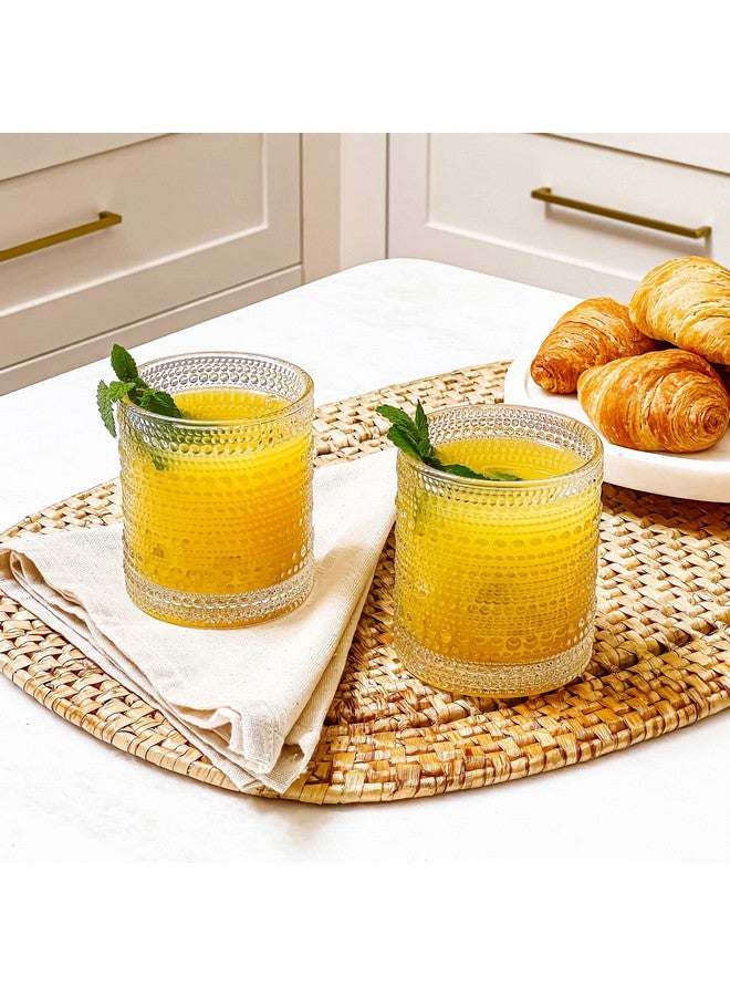 Kate Aspen Beaded Drinking Glasses Set of 6, 10 oz Retro Vintage Glassware - Boho Cocktail Water Juice Glasses, Hostess or Housewarming Gift - Image 5