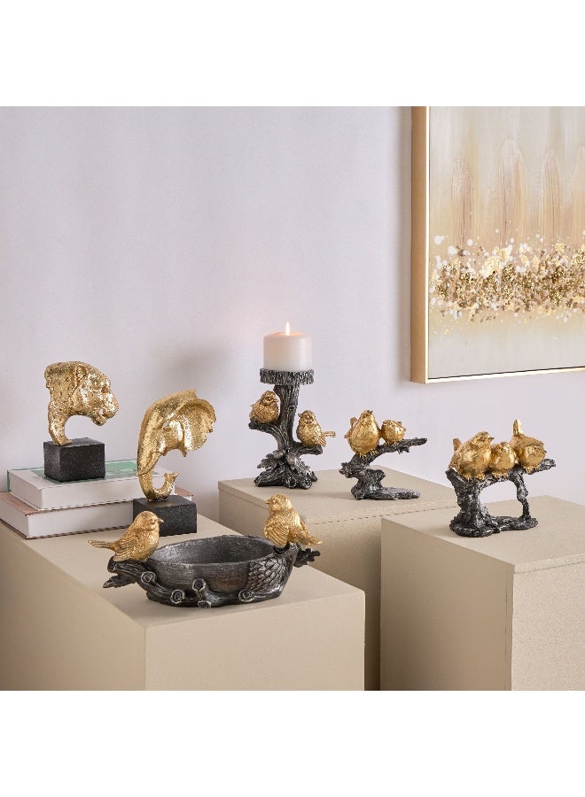 Home Box تزيين رأس الفهد وورن 12.5 × 20.5 × 11 سم - Image 4