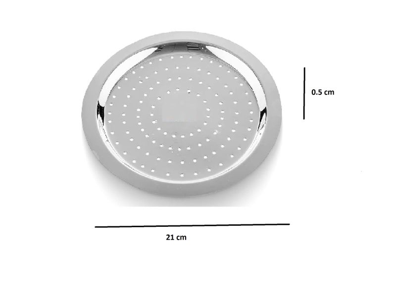 Damurhu Stainless Steel Hole Lid s | Lid Covers for Utensils | Milk Cover Plate| Steel Jali Plate | Essential Set for Kitchen | Size -14,Set of 3 (Dia - Height - 0.5 cm, Lenth - 22 cm, Width -17 cm) - Image 3