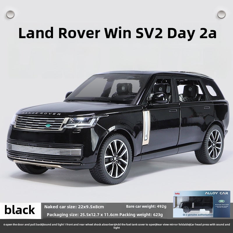 1:24 Licensed Range Rover SV Alloy Model Toy White - Image 2