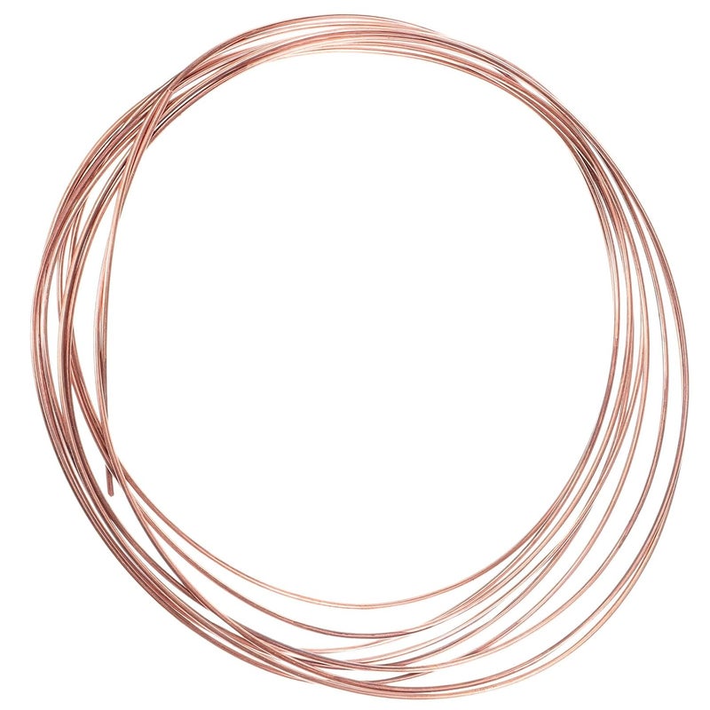Bare Copper Wire Roll 2mm Crafting Wire for Jewelry Making and Sculpting 5 Meters for Beading - Image 1