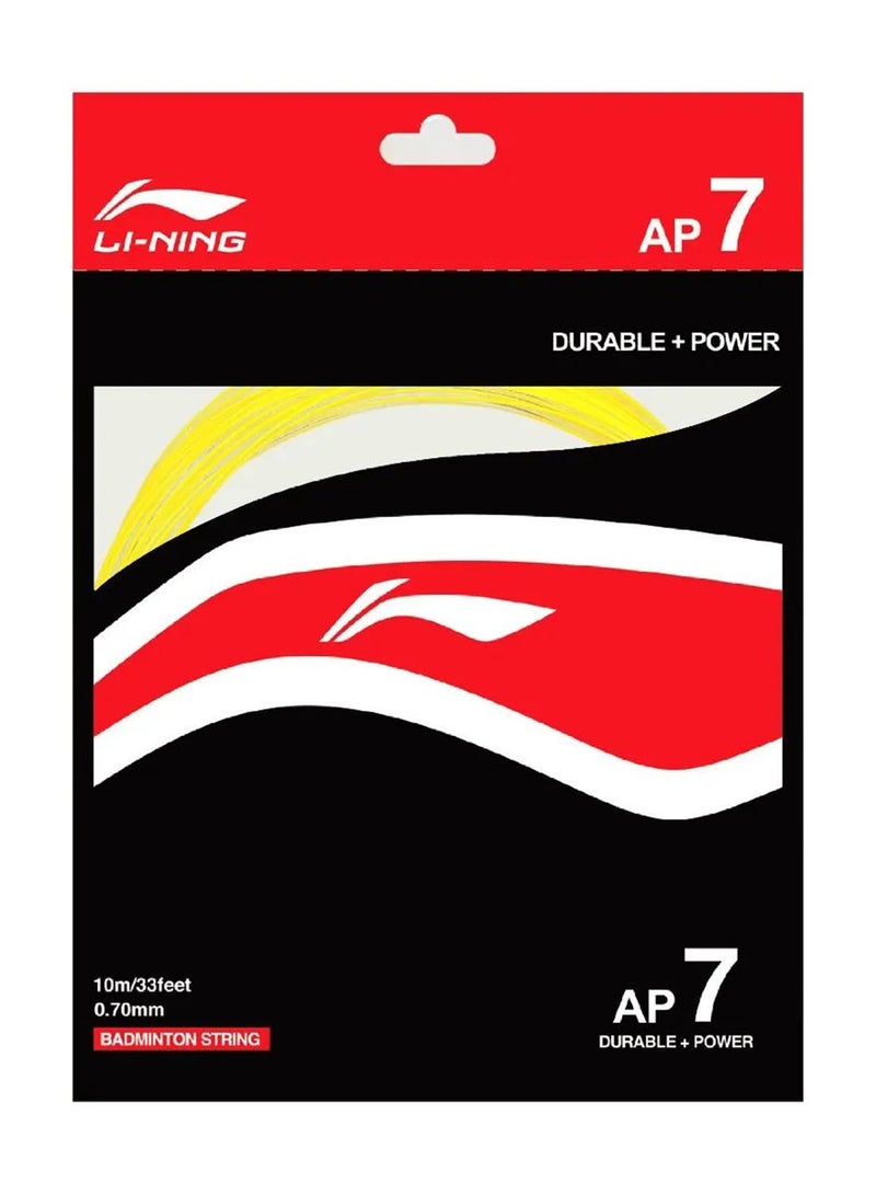 Li-Ning Ap - 7 Badminton String - Yellow - Image 1