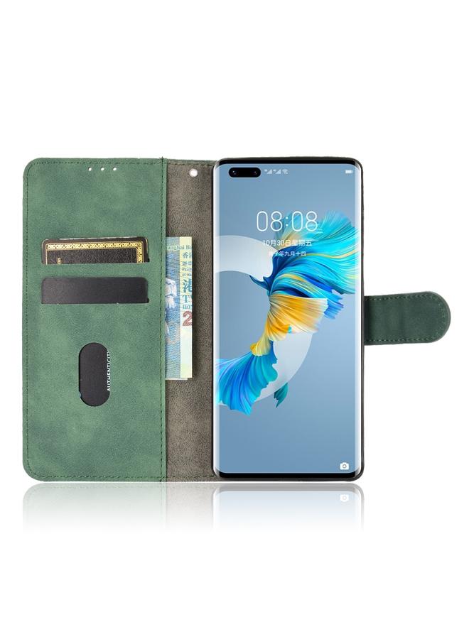 S-TOP Case For Huawei Mate 40 Pro Solid Color Skin Feel Magnetic Buckle Horizontal Flip Calf Texture PU Leather Case with Holder & Card Slots & Wallet - Image 4