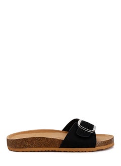 Buckle Strap Slip On Sandals in Black - pzsku/Z00A8811362E39E9CA588Z/45/_/1740466294/e1890560-add8-4bfc-9ffc-aba26126c03f