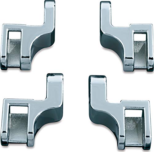 Kuryakyn 7528 Motorcycle Foot Control Component: Driver Floorboard Relocation Brackets for 2000-17 Harley-Davidson Softail Motorcycles, Chrome - Image 3