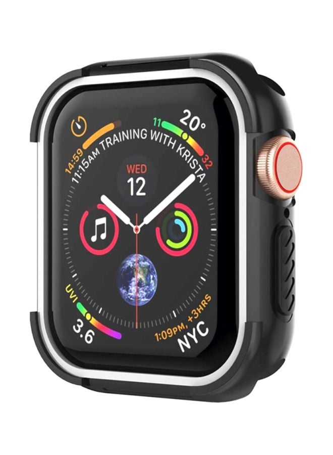 Ozone Protective Case Cover For Apple Watch Series 4/5 44 mm Black/Silver - Image 1