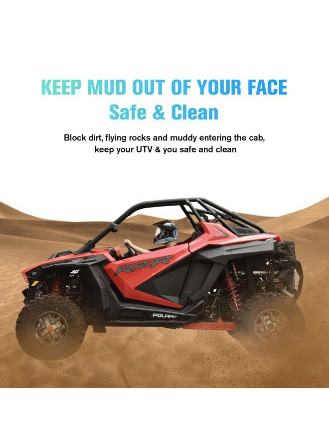 LitMiRacle Fender Flares for RZR PRO XP/XP 4 2020-2023, Front & Rear Heavy Duty Wider Mud Flaps Kit for 2022+ PRO R/Turbo R/Turbo R 4, Extended Exterior Accessories (Replace #2884685) - Image 5