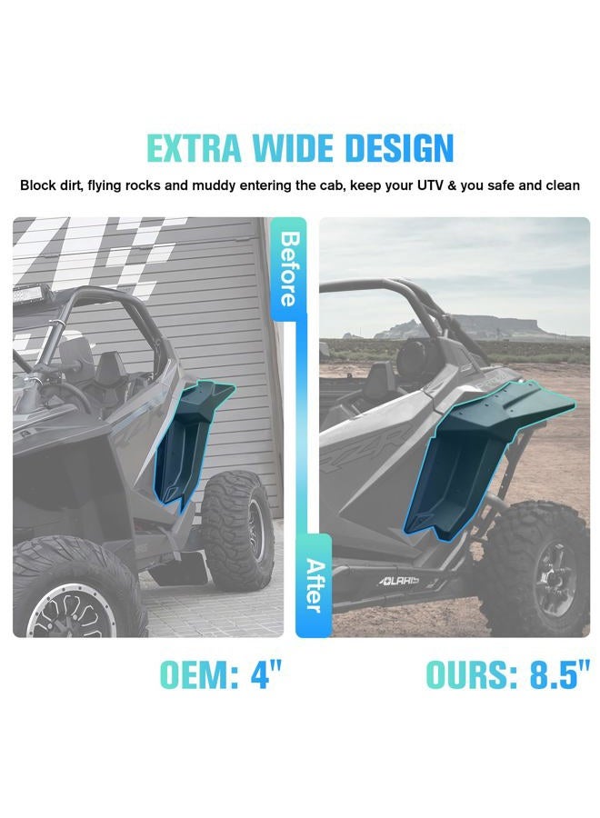 LitMiRacle Fender Flares for RZR PRO XP/XP 4 2020-2023, Front & Rear Heavy Duty Wider Mud Flaps Kit for 2022+ PRO R/Turbo R/Turbo R 4, Extended Exterior Accessories (Replace #2884685) - Image 2
