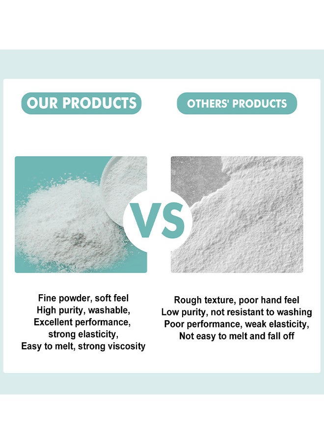 JUE-FISH DTF Powder White Digital Transfer Hot Melt Adhesive DTG Pretreat Powder DTF And DTG Printer DTF Hot Melt Adhesive Powder For All DTF Printers On All Fabric Include T Shirt Jeans Cotton Textile  - Image 4