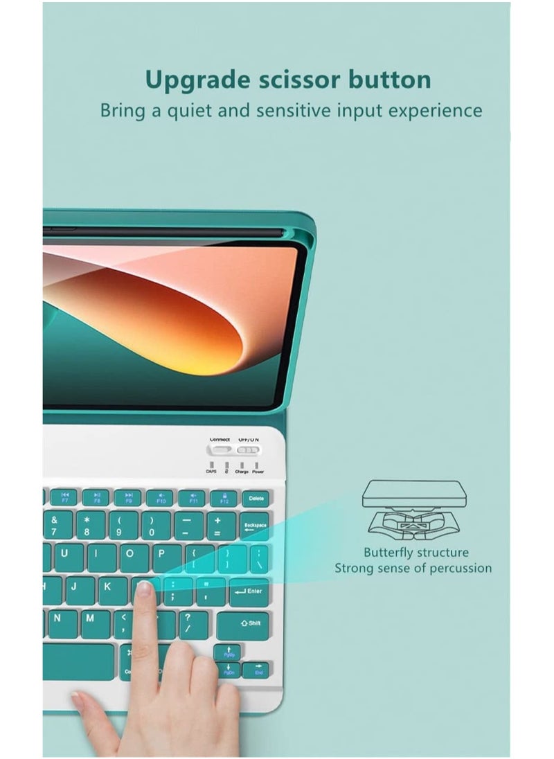 Generic - Detachable Bluetooth Keyboard Case for Mi Pad 5/Mi Pad 5 Pro with Backlight & Auto Sleep/Wake, 11-inch Case with Pen Holder & Mouse Support for Mi Pad 5/Mi Pad 5 Pro 5G. - Image 1