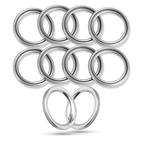 AOIT 10 Pcs Front and Rear Differential Fill and Drain Plug Crush Washers Gasket Compatible with 4Runner T undra T acoma S ienna FJ Cruiser Land Cruiser Replacement for the Part 1215710010 - Image 1