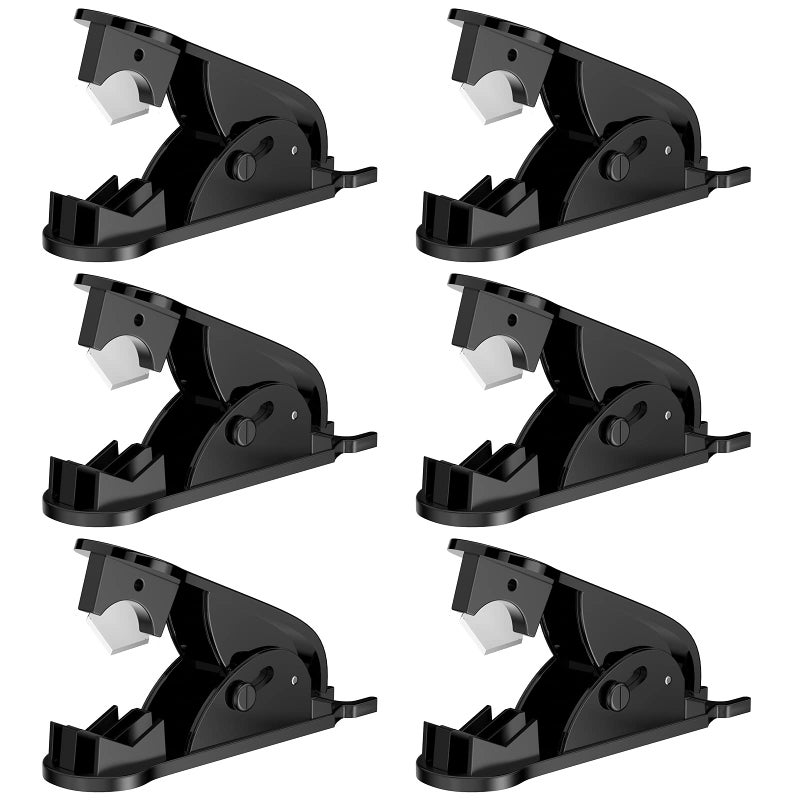 ONLYFU 6Pcs PTFE Tube Cutter PE Hose Pipe Cutter Plastic Tubing Cutting Tool for Nylon PU PVC Tube Cut Up to 34 Inch OD Tube Black