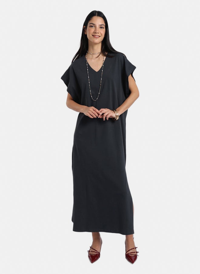 Carina Lounge Dress with Side Slits - Image 1
