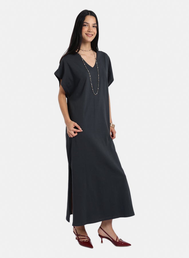 Carina Lounge Dress with Side Slits - Image 4