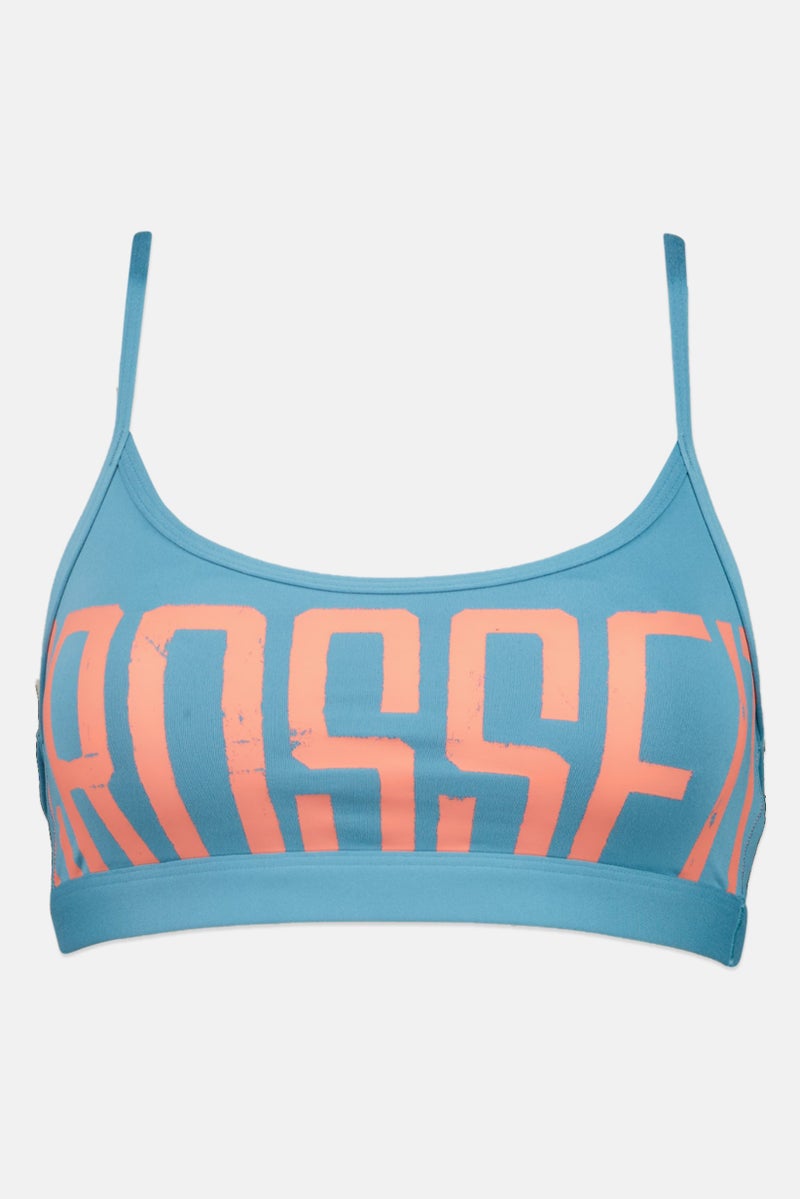 Reebok سوتيان رياضي مبطن للنساء بطباعة جرافيك، متعدد الألوان - Image 1