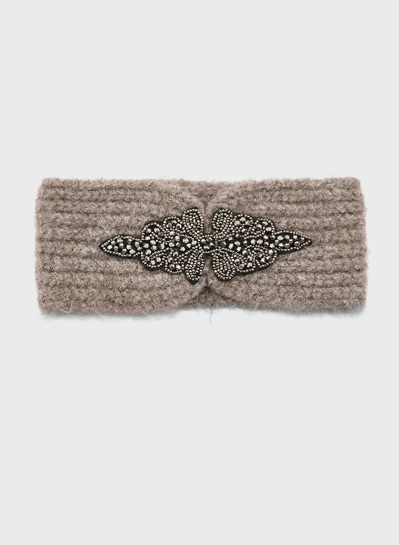 VERO MODA Fiona Embroidery  Headband  Boo