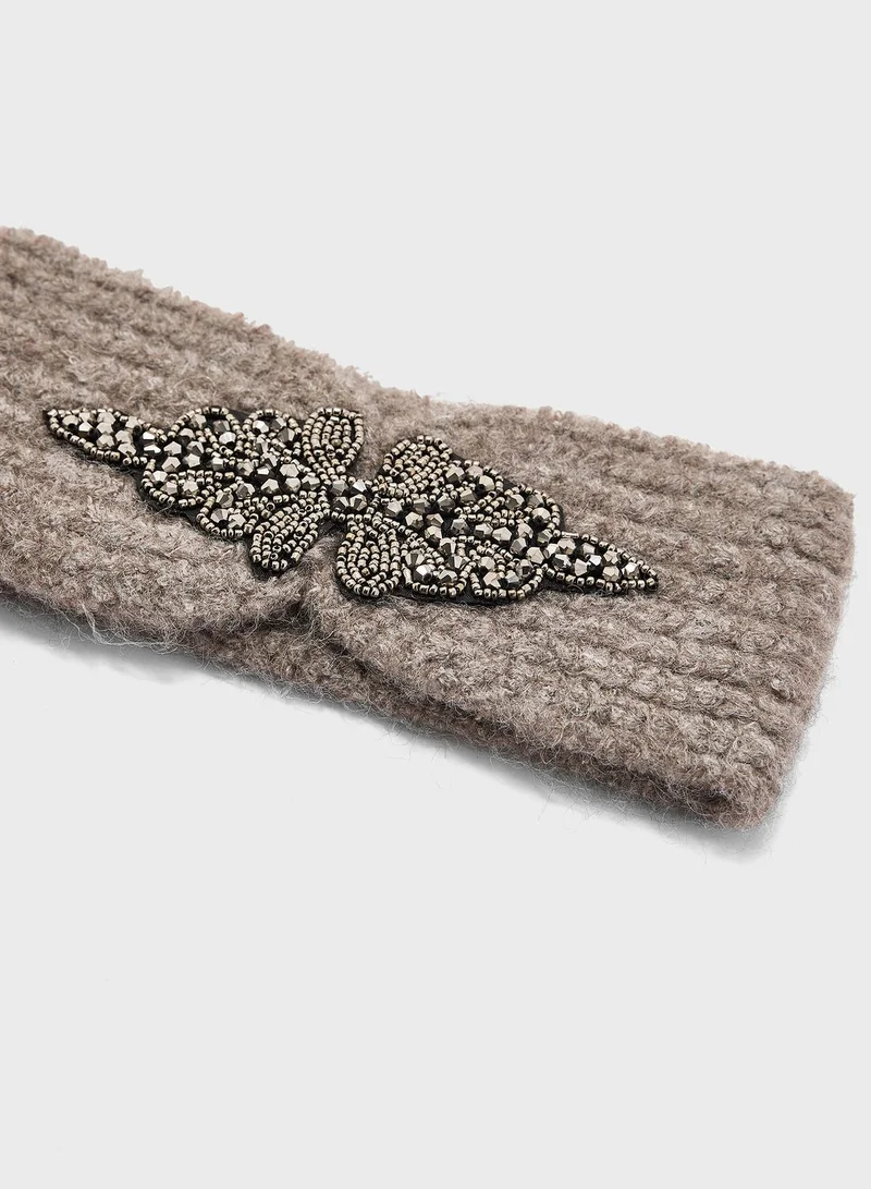 VERO MODA Fiona Embroidery  Headband  Boo