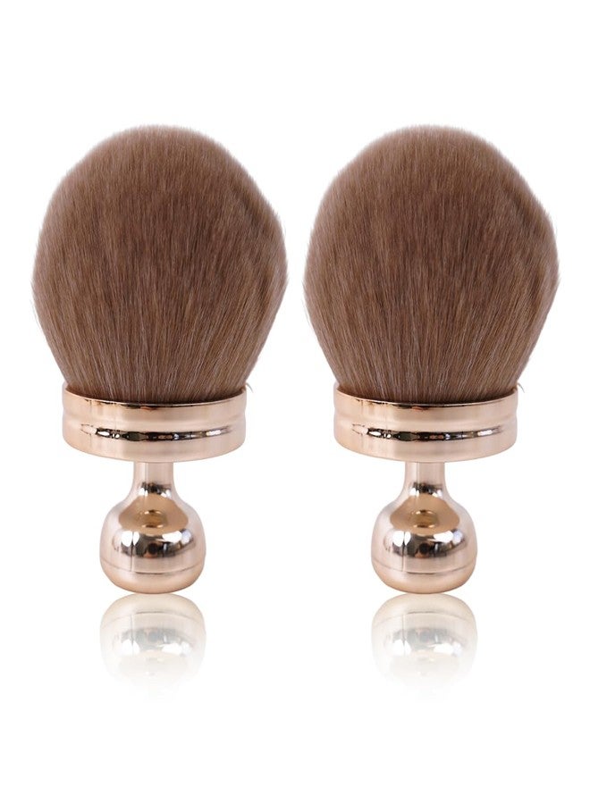 YONHTUTU 2 Pcs Extra Large Self Tanner Brush 70mm Self Tanning Brush for Body Makeup, Back Tanning Applicator Kabuki Brushes Powder Fondation Bronzer Blending Back Lotion Sunscreen Applicator Stocking Stuffers - Image 1