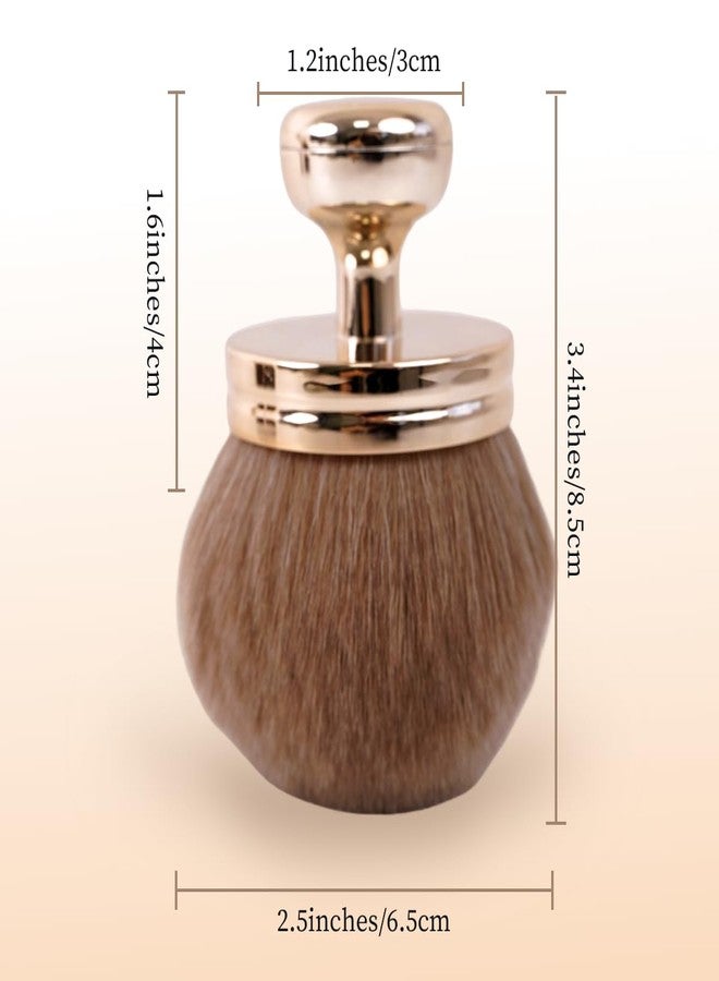 YONHTUTU 2 Pcs Extra Large Self Tanner Brush 70mm Self Tanning Brush for Body Makeup, Back Tanning Applicator Kabuki Brushes Powder Fondation Bronzer Blending Back Lotion Sunscreen Applicator Stocking Stuffers - Image 4