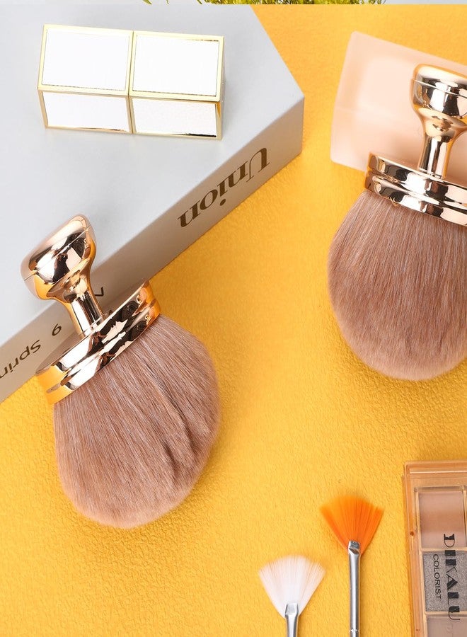 YONHTUTU 2 Pcs Extra Large Self Tanner Brush 70mm Self Tanning Brush for Body Makeup, Back Tanning Applicator Kabuki Brushes Powder Fondation Bronzer Blending Back Lotion Sunscreen Applicator Stocking Stuffers - Image 2