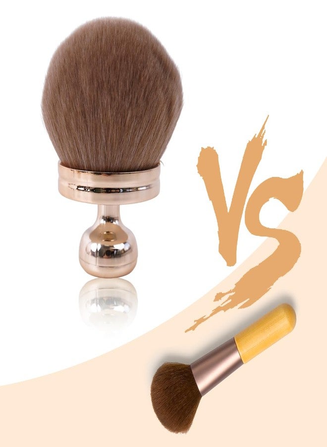 YONHTUTU 2 Pcs Extra Large Self Tanner Brush 70mm Self Tanning Brush for Body Makeup, Back Tanning Applicator Kabuki Brushes Powder Fondation Bronzer Blending Back Lotion Sunscreen Applicator Stocking Stuffers - Image 5